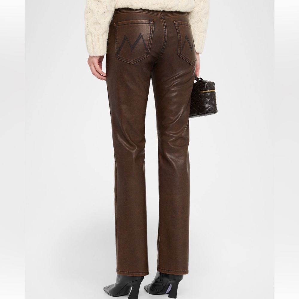 PRICE IS FIRM - MOTHER 🤎 The Insider Sneak High Rise Jeans - 27 - Picture 2 of 7
